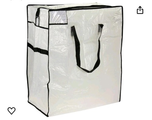Large Storage Bags Polyethylene White & Black 20X20X12 Lot of 10 - photo 4