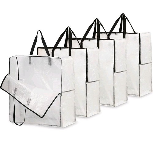 Large Storage Bags Polyethylene White & Black 20X20X12 Lot of 10 - photo 5