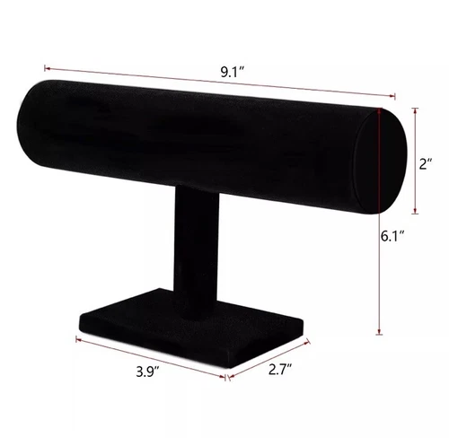 Velvet Jewelry Bracelet Display Holder Stand T- Bar Watch Organi - photo 2
