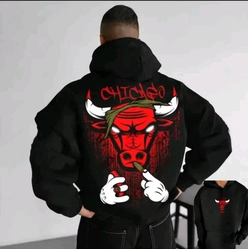 Unisex American Chicago street basketball sports hooded jersey s