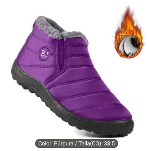 Women's Waterproof Ankle Boots – Winter Plush Lined Shoes, Sizes - photo 2