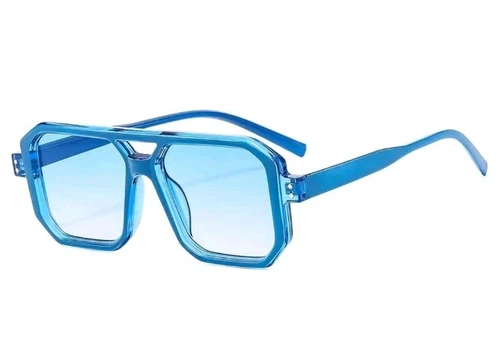 Square pilot sunglasses, fashionable, vintage, unisex, double-co - photo 4