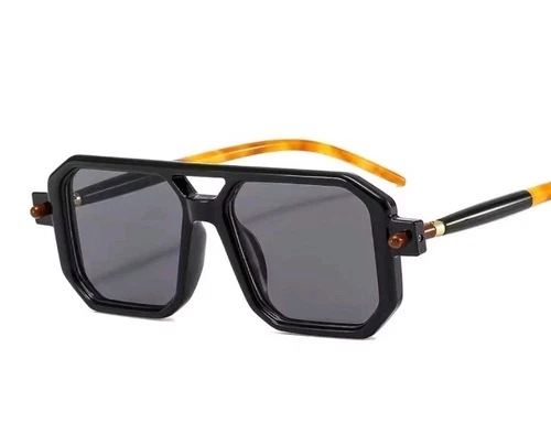 Square pilot sunglasses, fashionable, vintage, unisex, double-co - photo 5