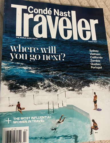 CONDE NAST TRAVELER MAGAZINE MARCH 2023