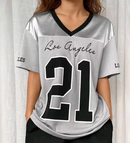 Women's short-sleeved V-neck T-shirt, breathable, size S - photo 5