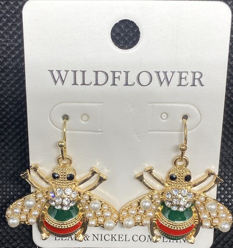 Queen bee earrings, jewelry that meets lead and nickel standards - photo 3
