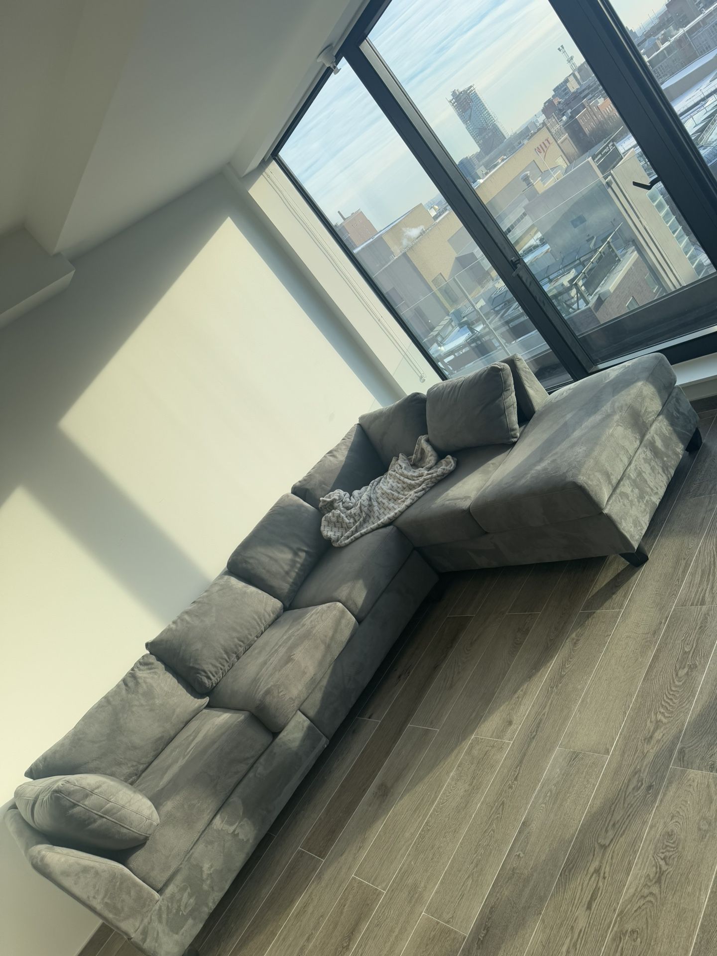 Grey Sectional Couch - photo 2