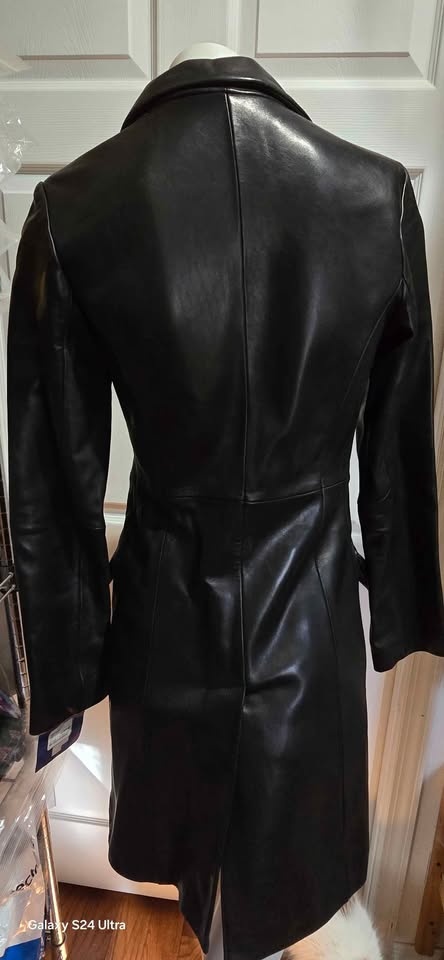 Women's leather coat, Sophia Vespucci, size XS - photo 3