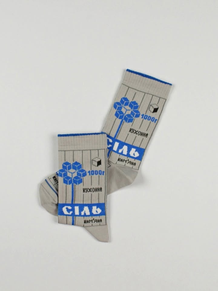 "Salt" Socks 🧂 Unique Ukrainian Design