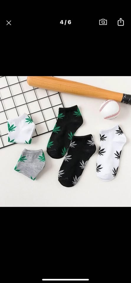 paquete de 5 pares medias cortas con diseño ,unisexo... - photo 2