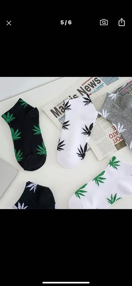paquete de 5 pares medias cortas con diseño ,unisexo... - photo 3