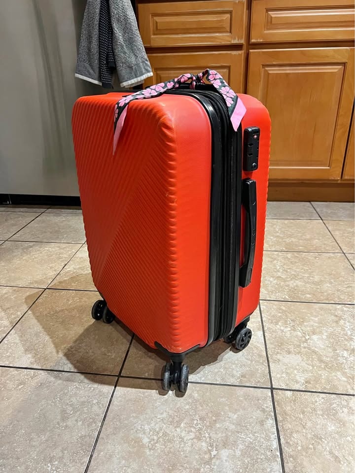 Calpak Red Luggage Carry on Combination Lock