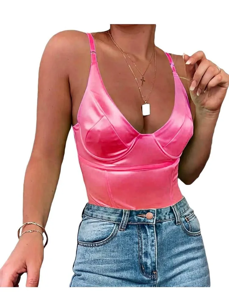 Women's Sexy Deep Bodysuit thumbnail