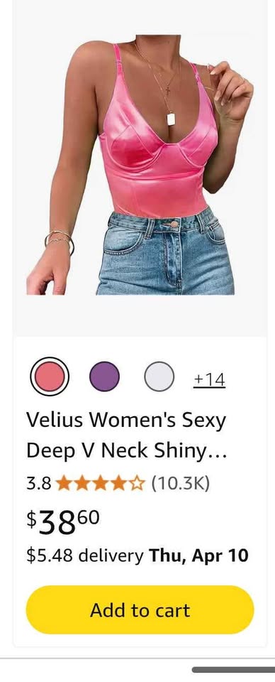 Women's Sexy Deep Bodysuit - photo 2