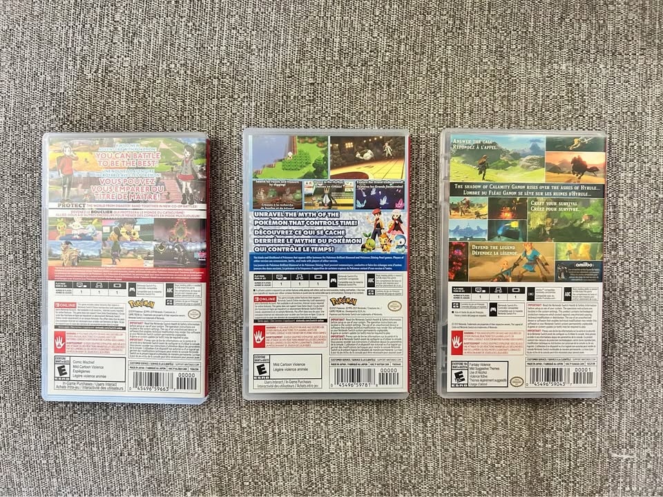 Nintendo Switch Games (pokemon and Zelda) - photo 3