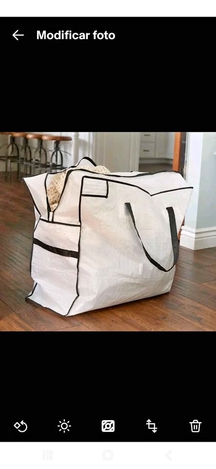 Large Storage Bags Polyethylene White & Black 20X20X12 Lot of 10