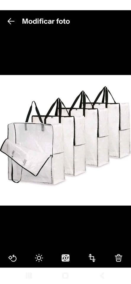 Large Storage Bags Polyethylene White & Black 20X20X12 Lot of 10 - photo 5