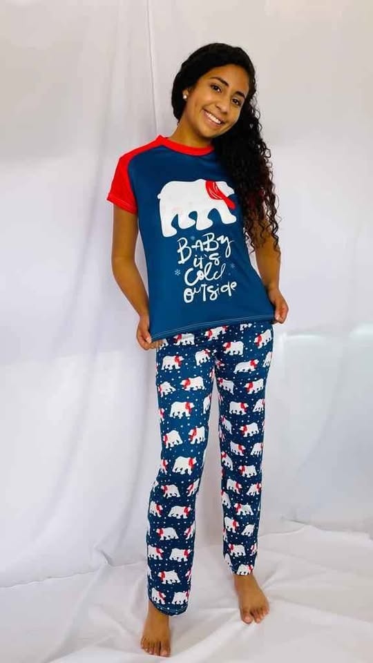 Colombian peach skin Christmas pajamas for men and women, sizes - photo 4