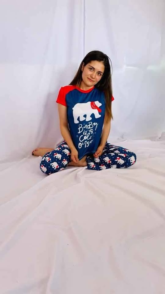Colombian peach skin Christmas pajamas for men and women, sizes - photo 5