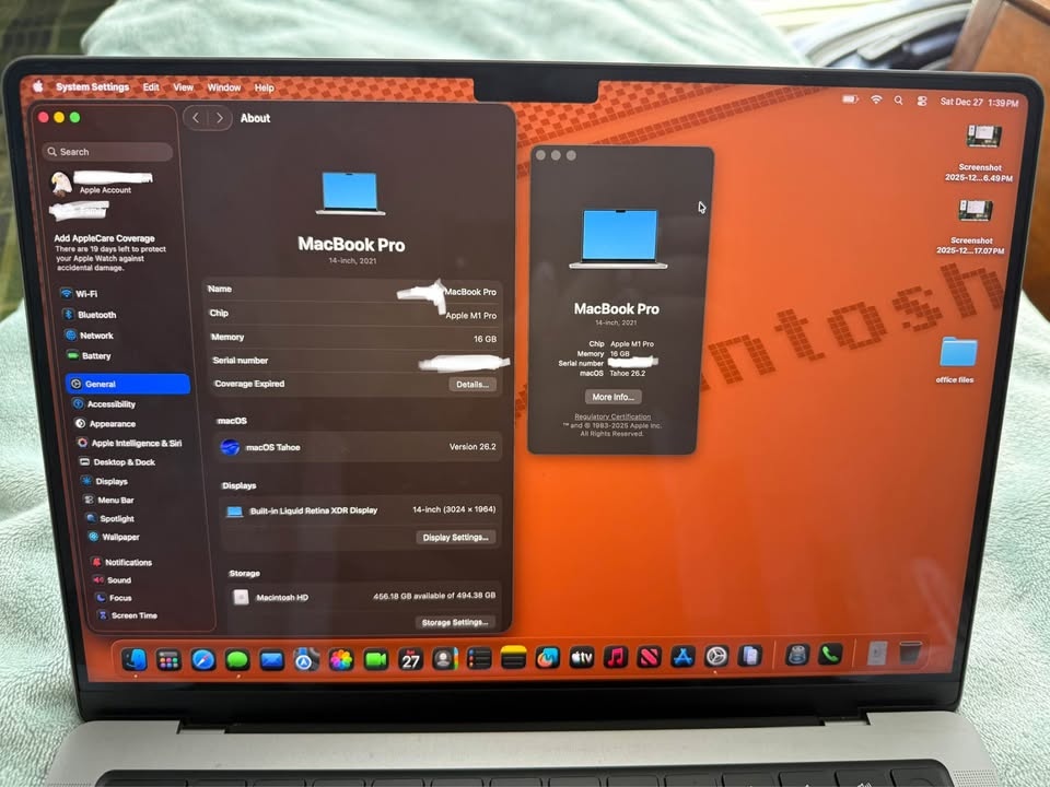 MacBook Pro 2021, M1 Pro, 14inch, 16GB Memory 512GB Storage, Mod - photo 2