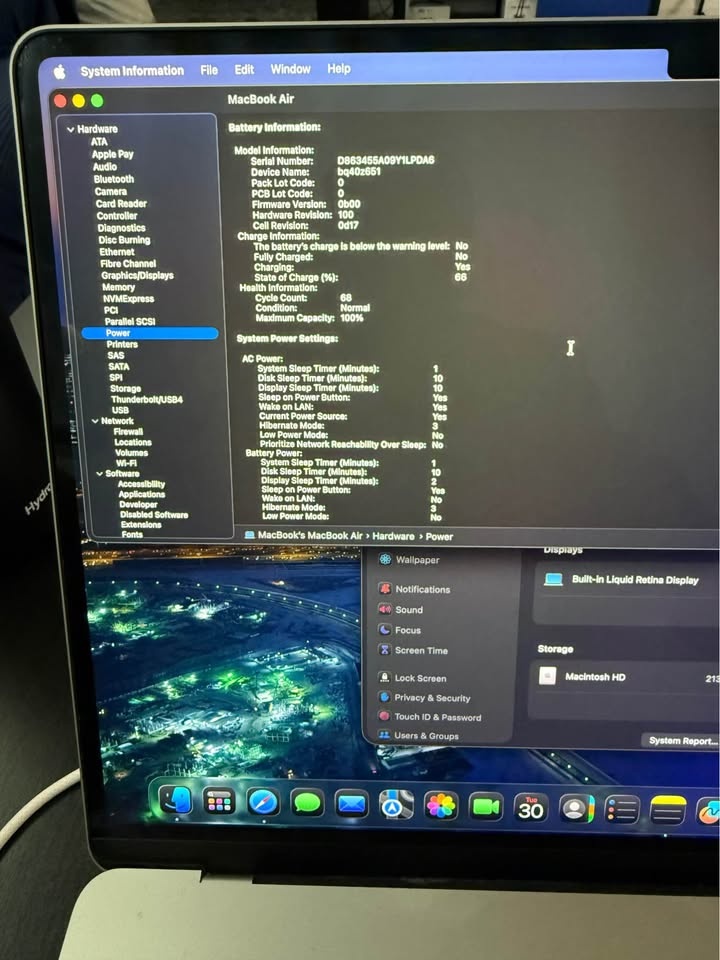 MacBook Air 2023, M2, 15inch, 8/256GB, A2941, Display issues - photo 5