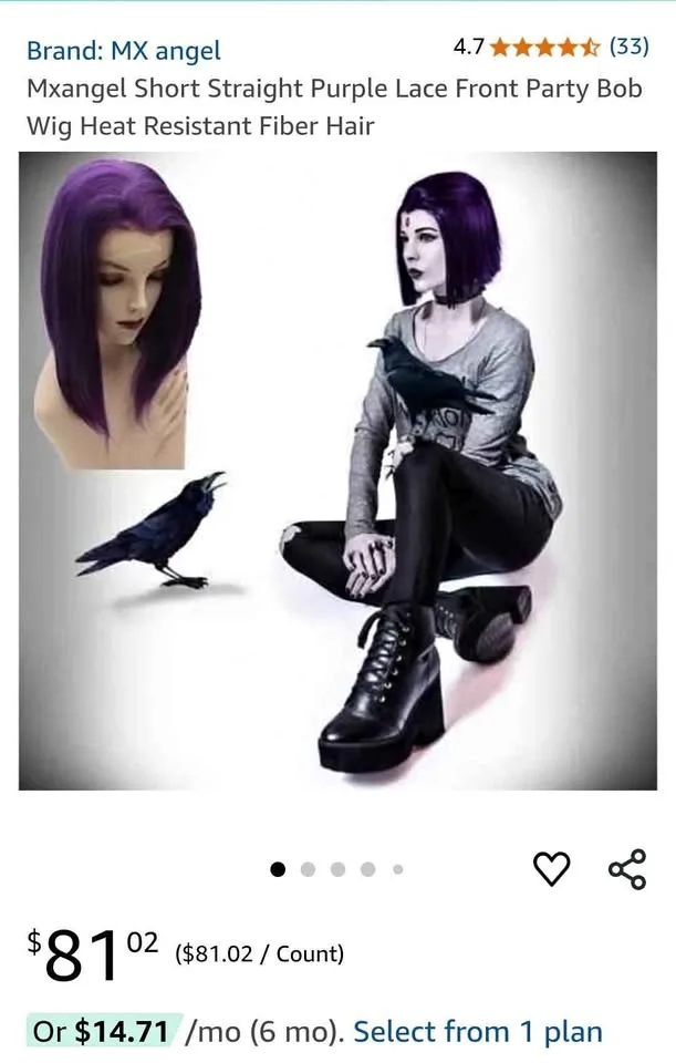medium straight purple square wig thumbnail