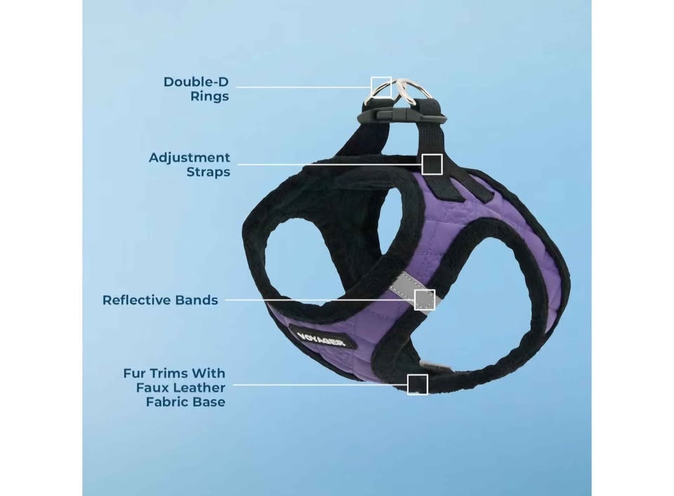 Plush Purple Reflective Dog Harness 10lb Queens 11357 - photo 4