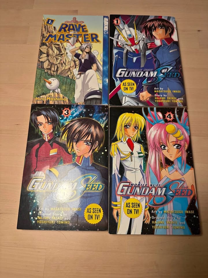 Anime Comic Books set of 4