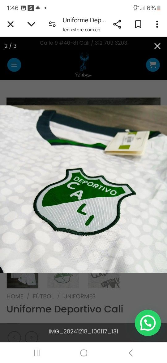 Unisex Cali Colombian soccer jersey, size Xl - photo 5