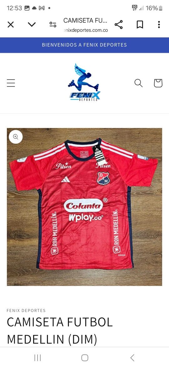 Deportivo Independiente Medellin Colombian soccer jersey, unisex - photo 2