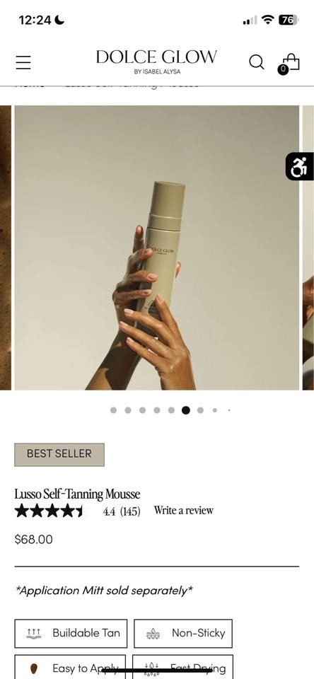 BNIB Self tanner Dolce glow self tanning mousse - photo 3
