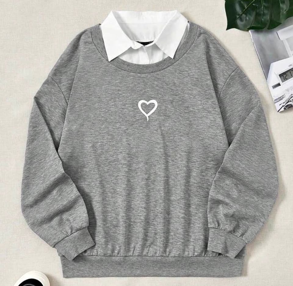 Collar sweatshirt