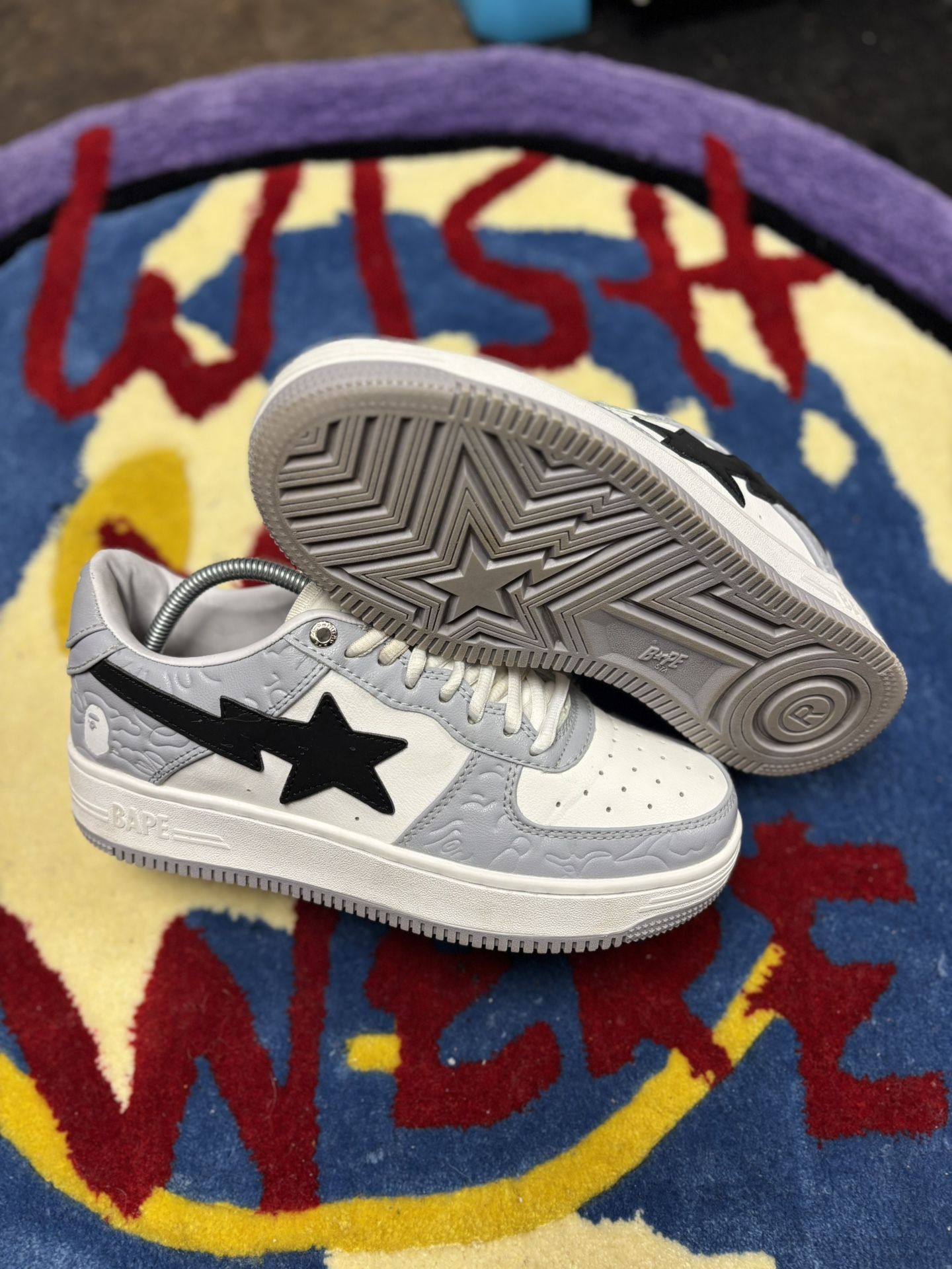 A Bathing Ape Bape Sta Low Grey Black