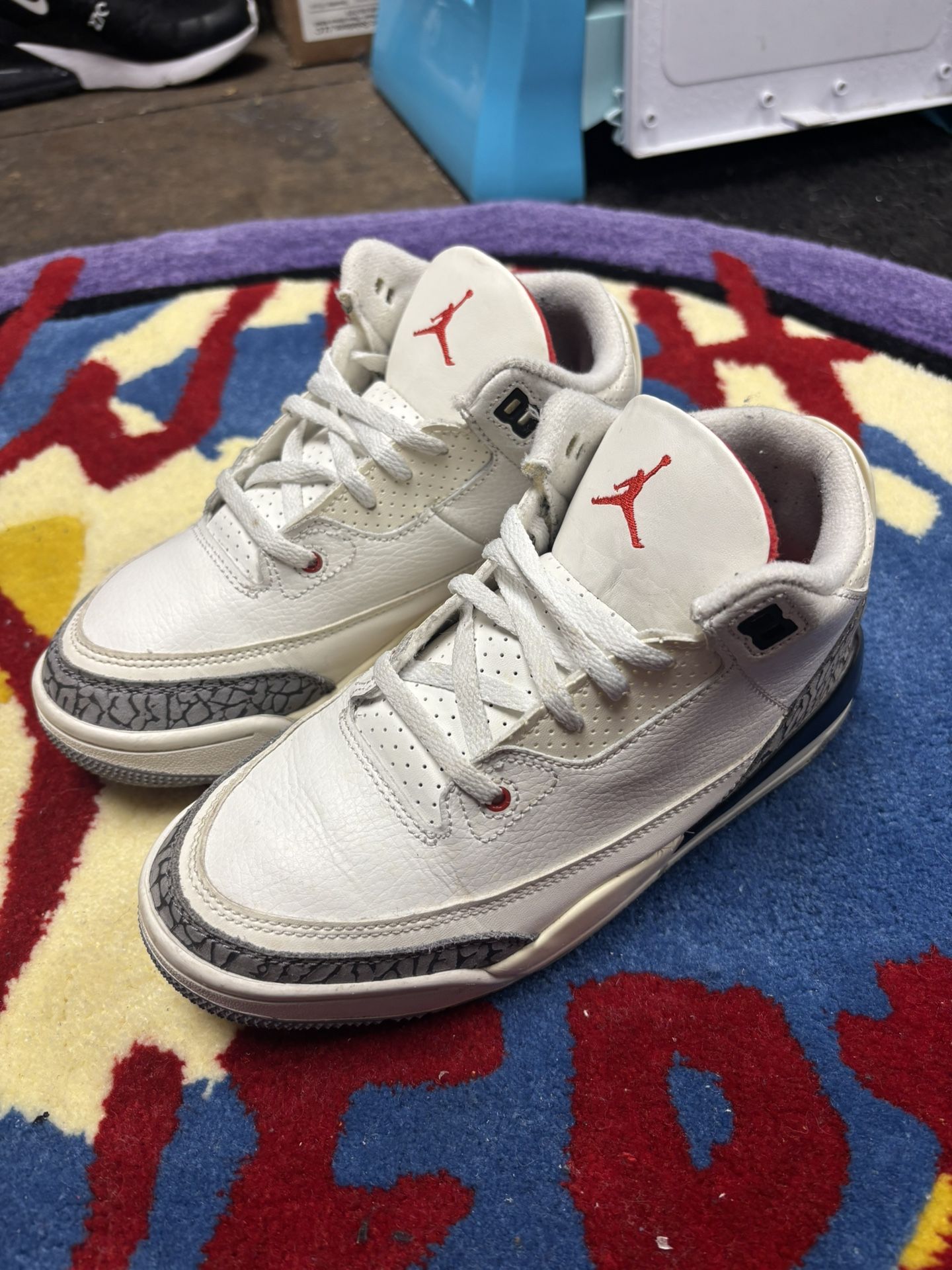 Air Jordan 3 White Cement PS - photo 2