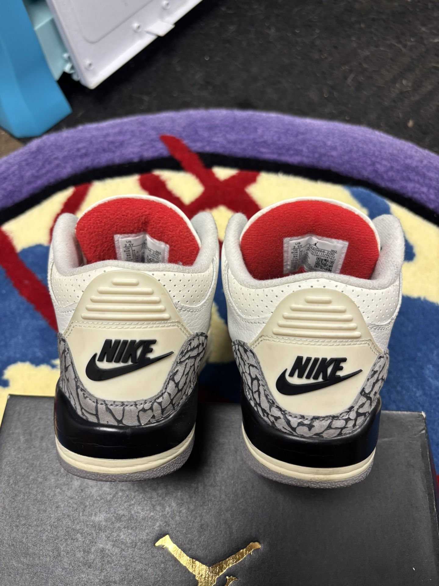 Air Jordan 3 White Cement PS - photo 4