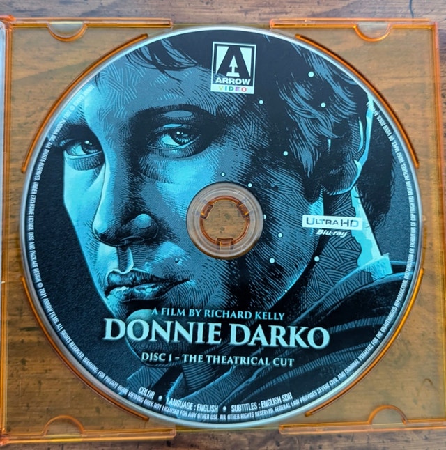 Donnie Darko 4k Ultra HD blu-ray Arrow video