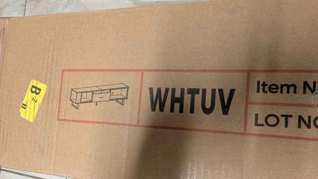 TV Stand 65/75 Inch NEW! UNOPENED! white/gold - photo 5