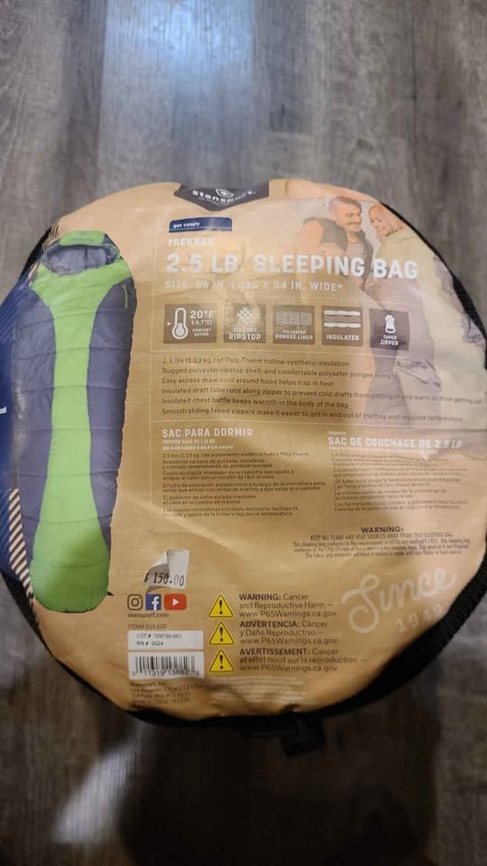 Stansport Trekker 2.5 Lb Sleeping Bag - photo 2