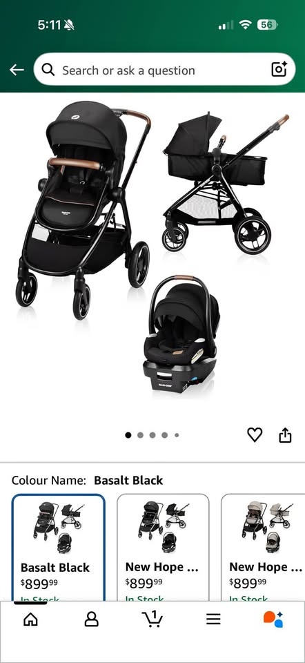 Zelia Luxe 5-in-1 Modular Travel System