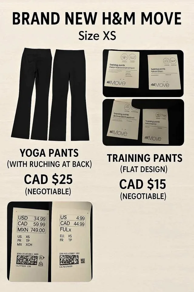 🖤 H&M MOVE Yoga Pants – Brand New 🖤 MAKE ME AN OFFER thumbnail