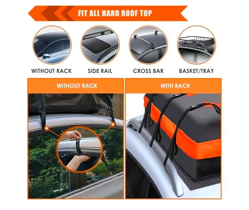20 cu ft Waterproof Rooftop Cargo Carrier — Like New — $70 - photo 4