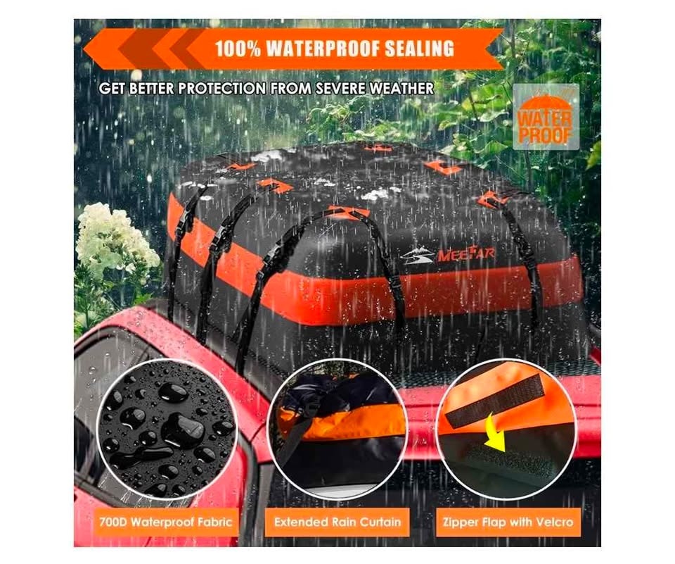 20 cu ft Waterproof Rooftop Cargo Carrier — Like New — $70 - photo 5