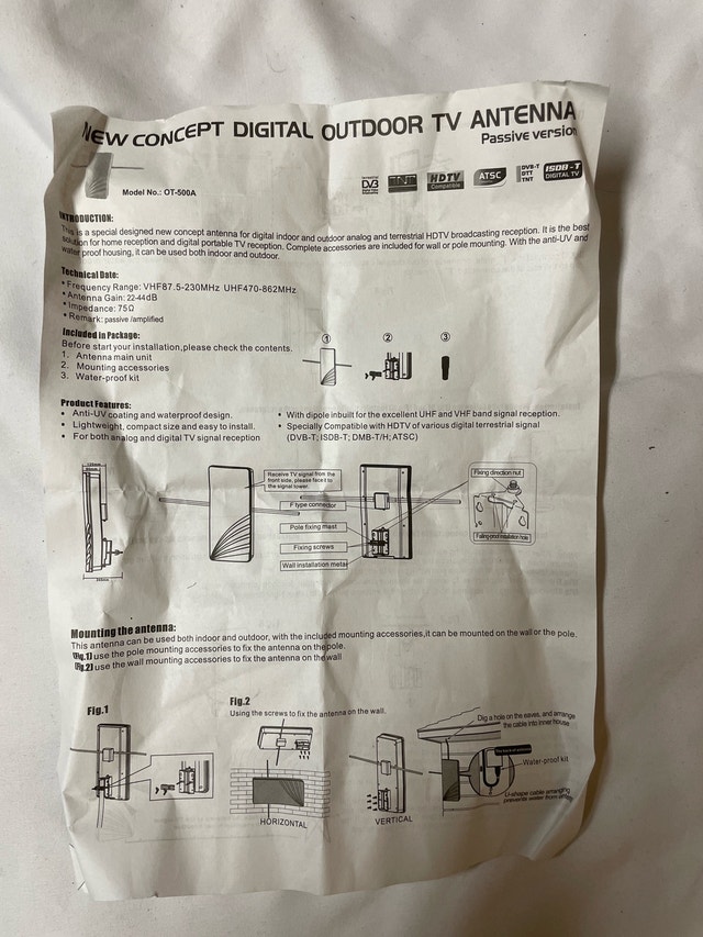 New High gain digital TV antenna - photo 2