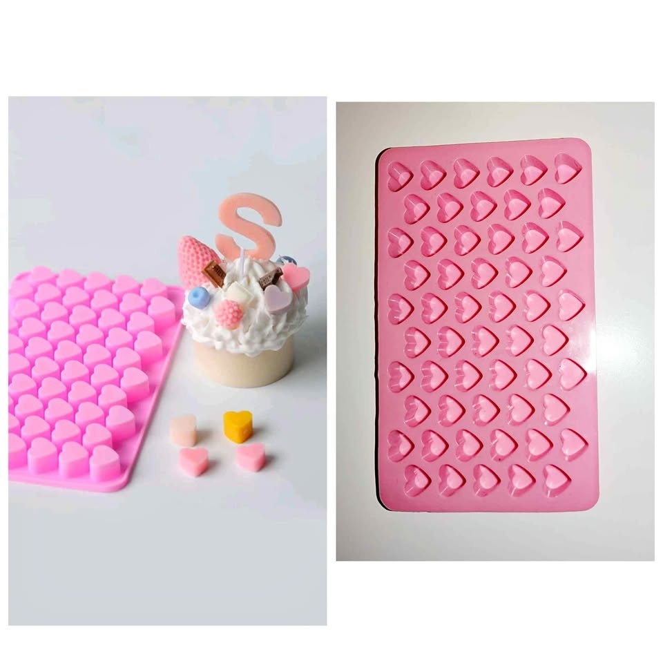 Mini hearts silicone mold for wax melts and soap making