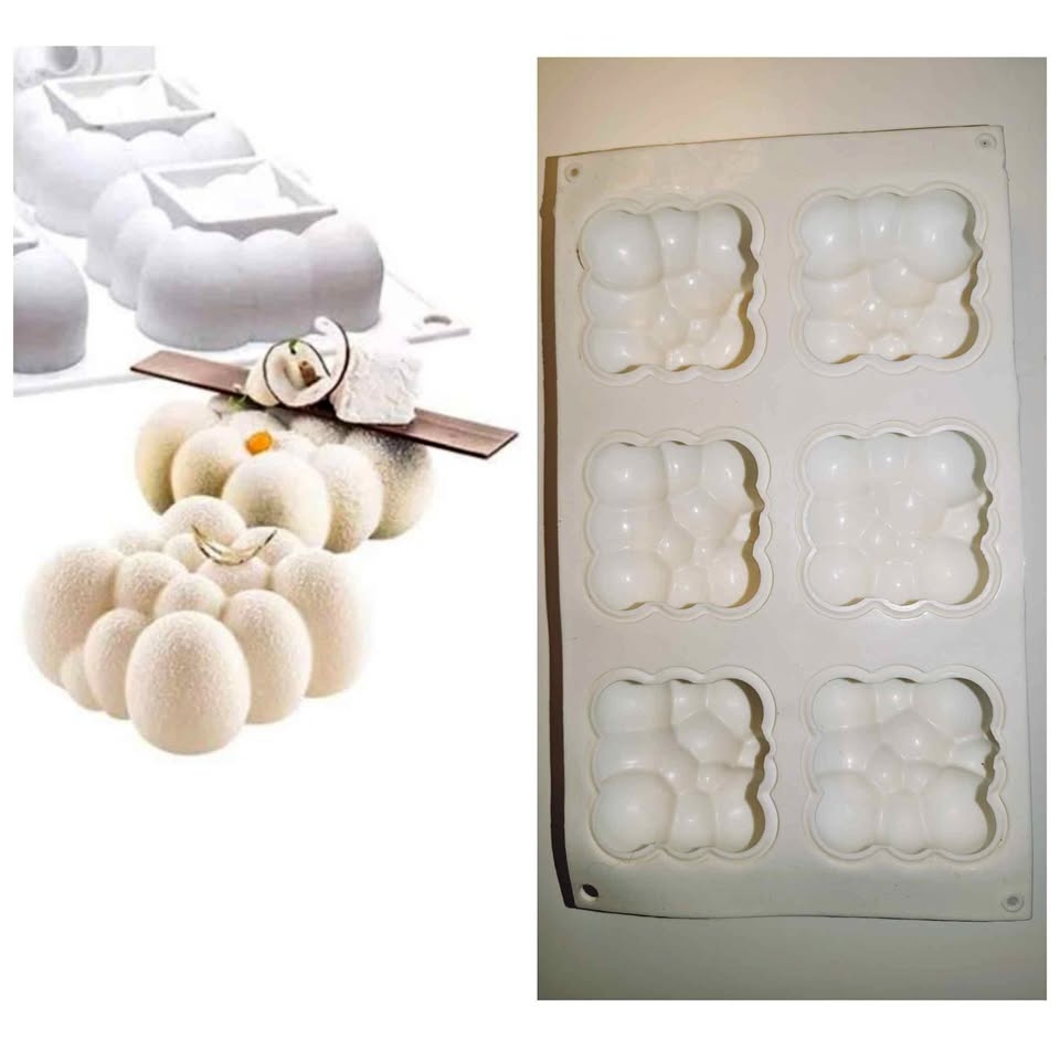 Bubble silicone mold for soap making