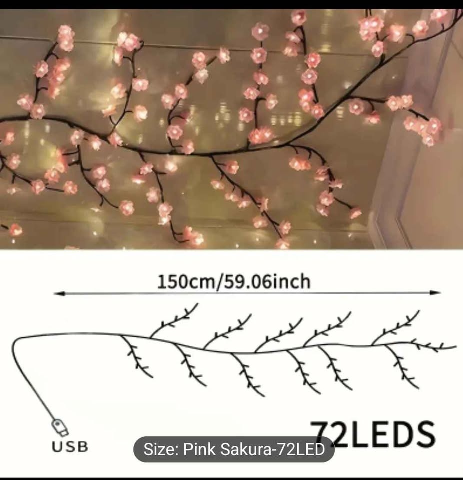 72LEDS Glowing Cherry Blossom Branch Lights - photo 3