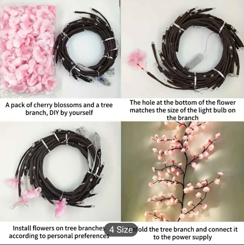 72LEDS Glowing Cherry Blossom Branch Lights - photo 5