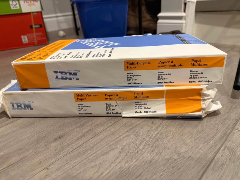 IBM Multi-Purpose Copy Paper – 8.5 x 14 (Legal) – 500 Sheets - photo 2