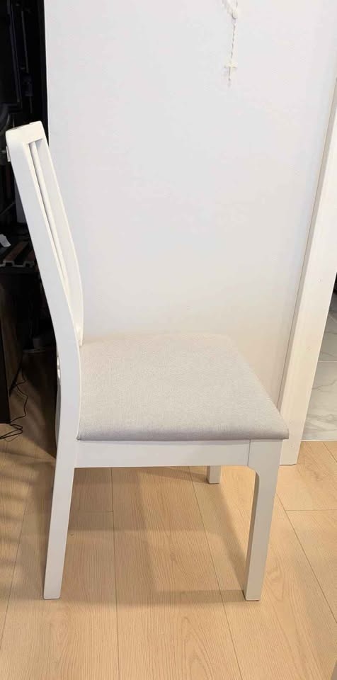 White Extendable Dining Table Set with 3 Chairs & Bench - photo 4