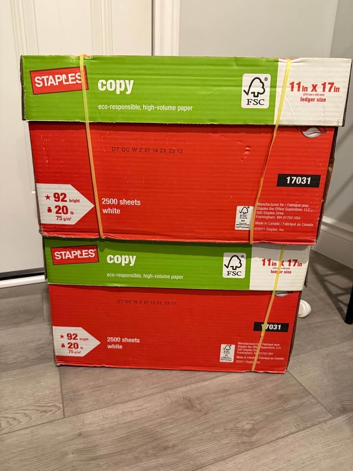 Staples Copy Paper – 11 x 17 (Tabloid) – 500 Sheets - photo 3